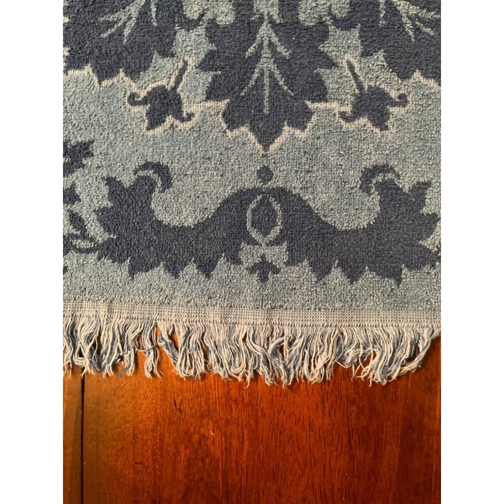 Groovy Vintage Blue Snowflake Bath Towel | Fashion Manor - Picture 7 of 11